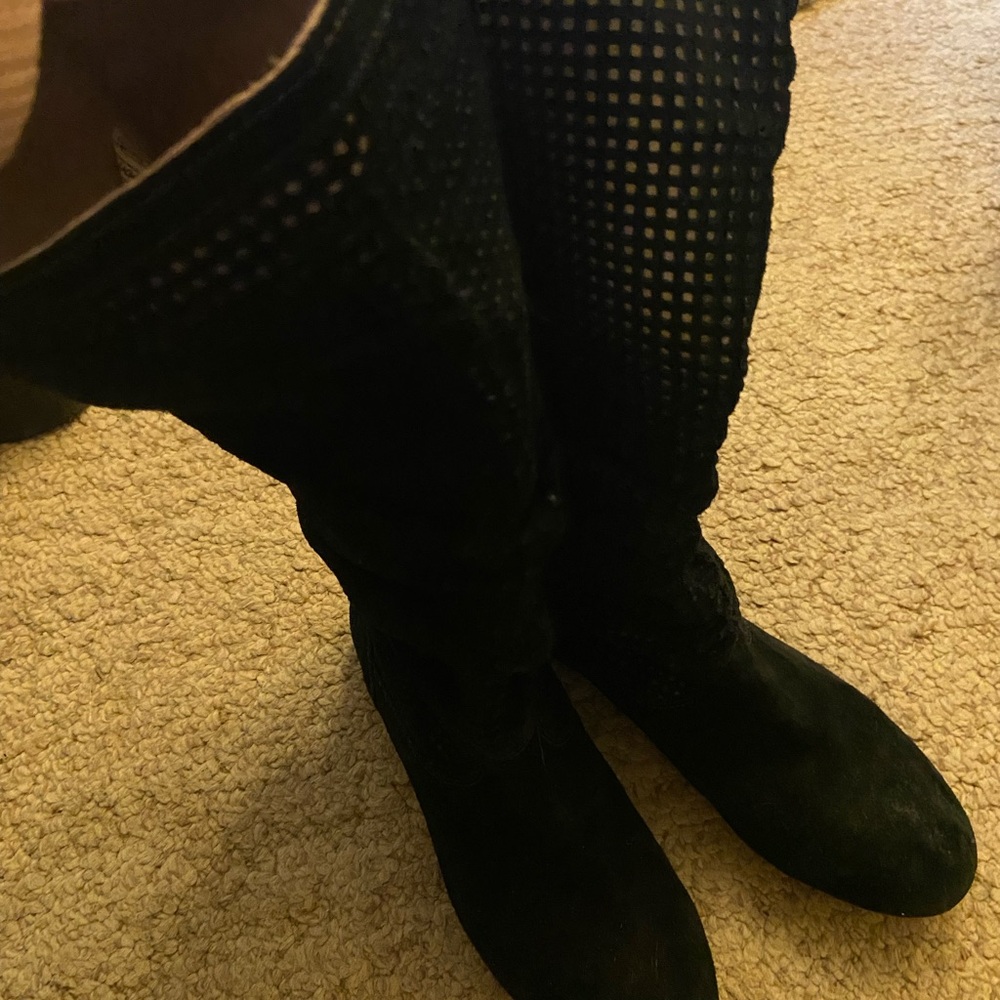 UGG Black Textured Boots
